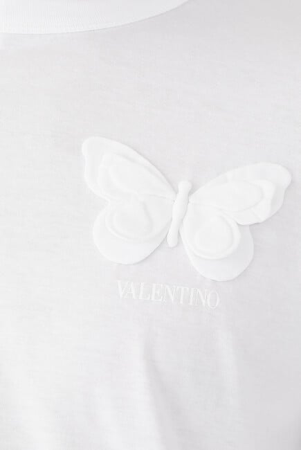 Butterfly Embroidered T-Shirt
